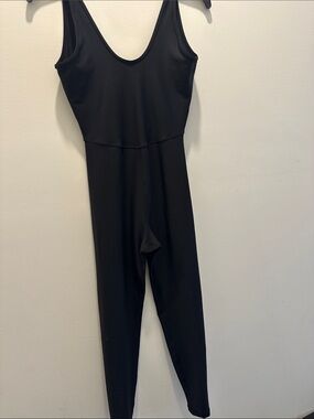 Classic Black Scoop-Neck Jumpsuit